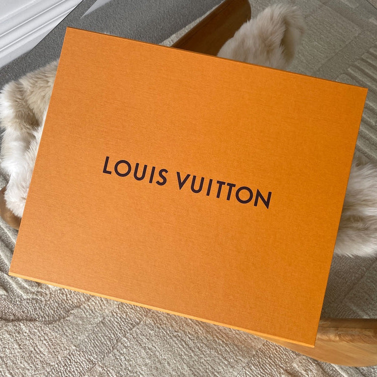 LV BOX IN YELLOW- ORANGE HARDCOVER CARTON