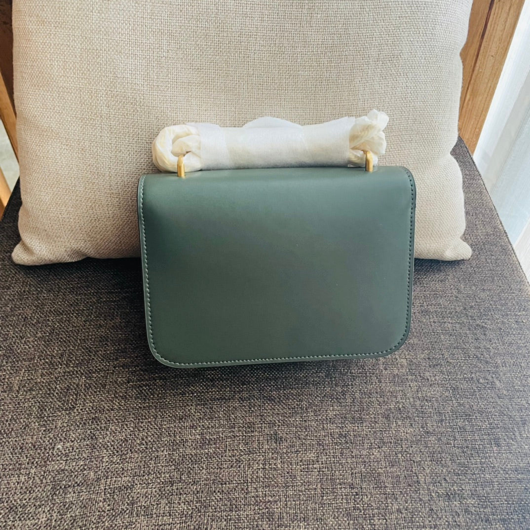 TRIOMPHE BOX 18 CALFSKIN SEA GREEN