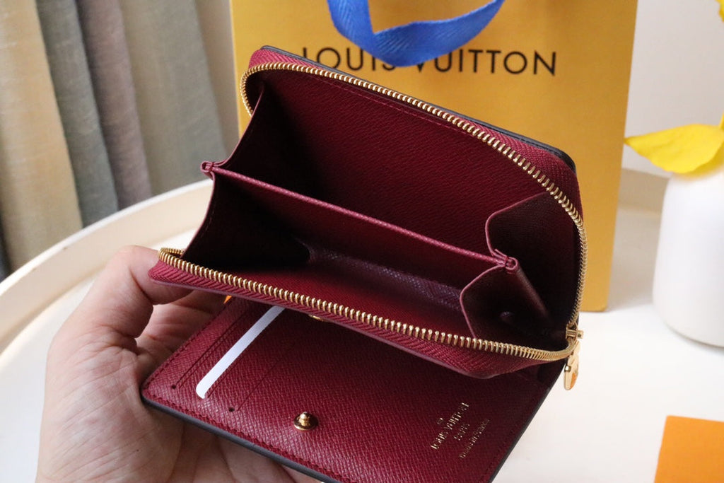 LV 25S LOU WALLET 11 IN FUCHSIA PINK MONOGRAM COATED CALFSKIN