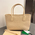 SMALL CABAT 32 IN CREAM LAMBSKIN