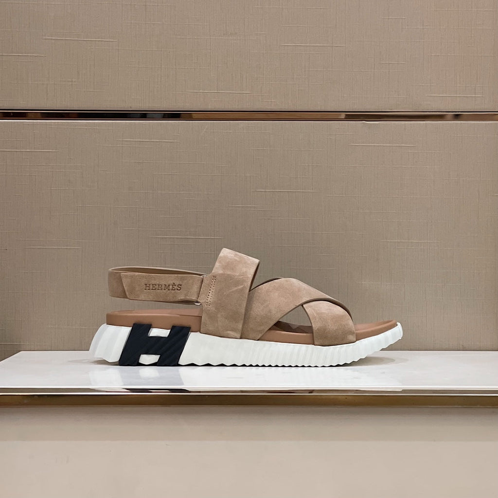 HM ELECTRIC SANDAL CAMEL SUEDE