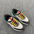 LP BRUNELLO SNEAKERS MULTI-GREEN AND WHITE MESH CALFSKIN