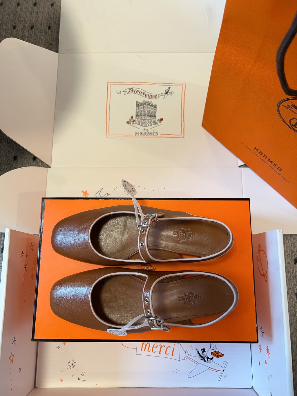 KLEO SLINGBACK IN BRONZE BROWN CALFSKIN