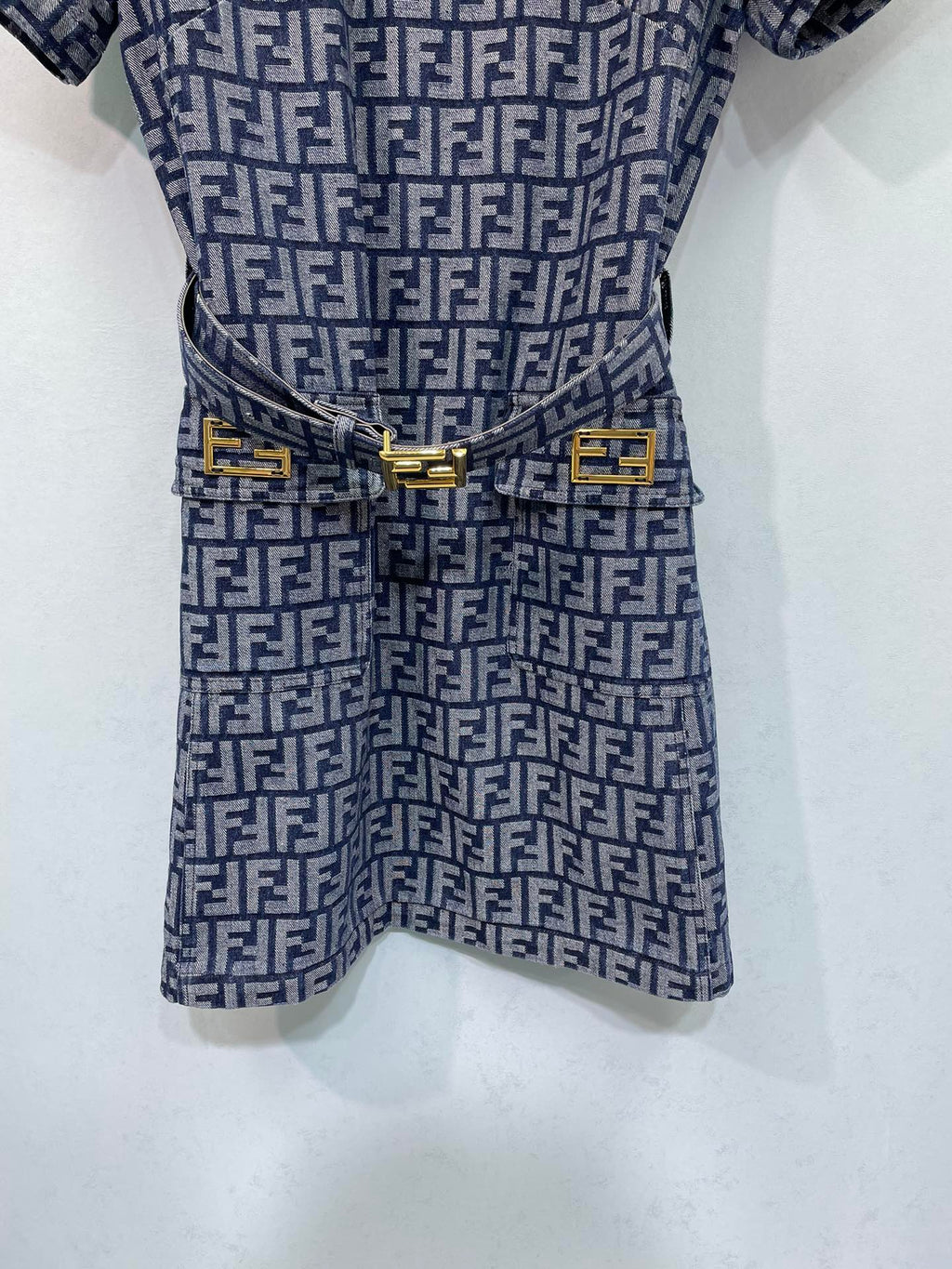 FENDI 26S SHORT SLEEVE MINI DRESS 039