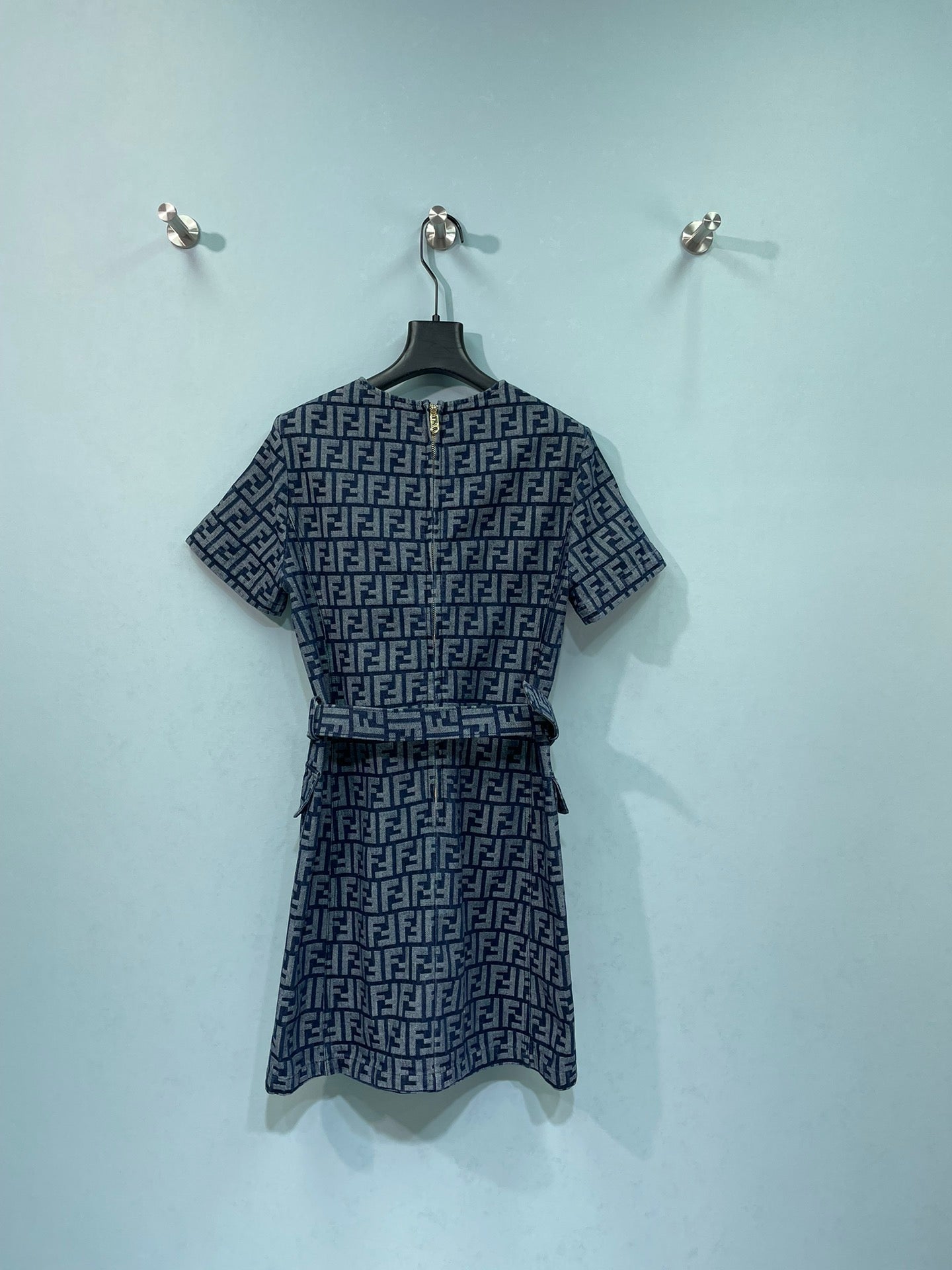 FENDI 26S SHORT SLEEVE MINI DRESS 039