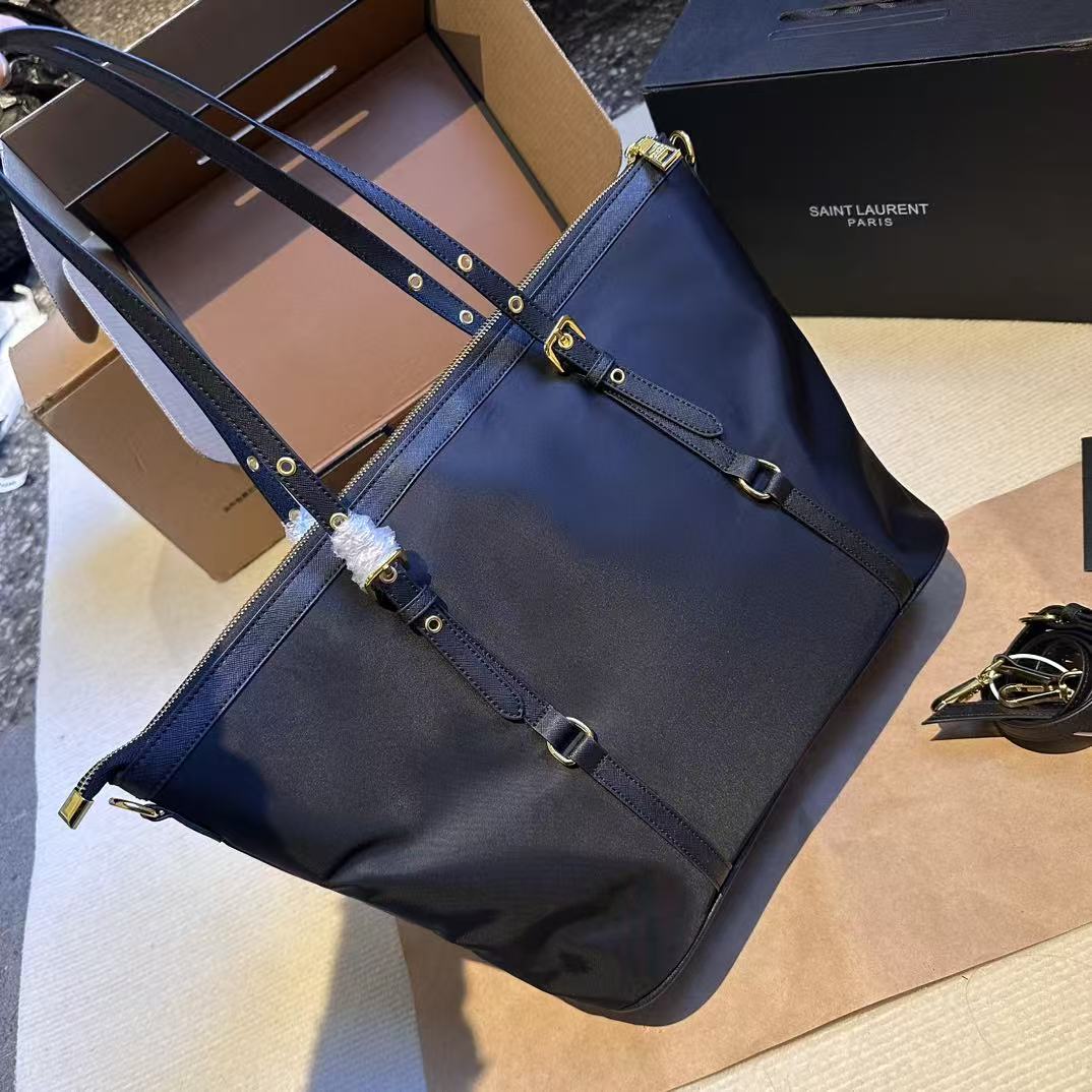 PRADA TESSUTO TOTE BAG RENYLON IN NAVY BLUE