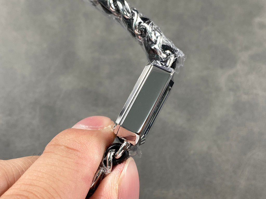 CHANEL PREMIERE H0451 ICONIC CHAIN WATCH STEEL AND CALFSKIN
