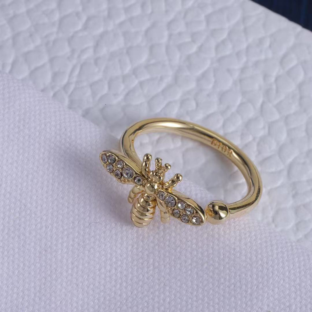 CD LUCKY CHARM RING SET IN METAL WITH SILVER