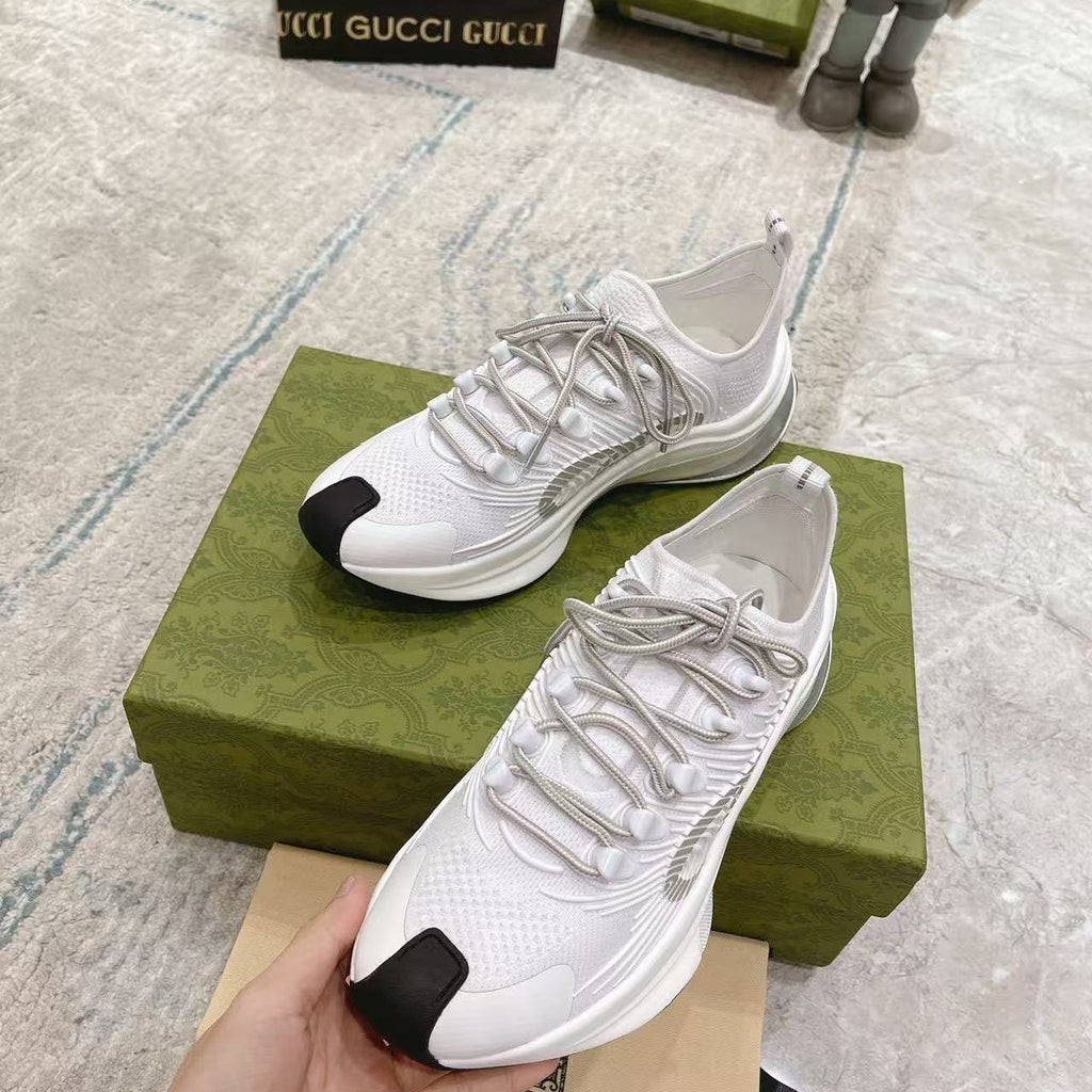 26S KNIT RUNNER SNEAKERS IN WHITE TECHNICAL MESH