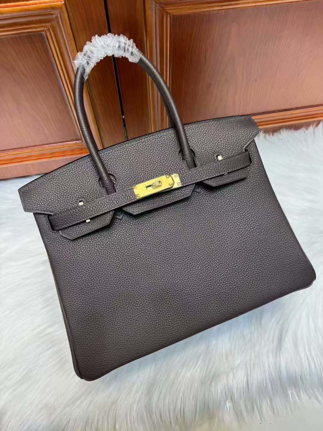 HM BIRKIN 35CM IN CHOCOLATE BROWN TOGO LEATHER GOLD HARDWARE