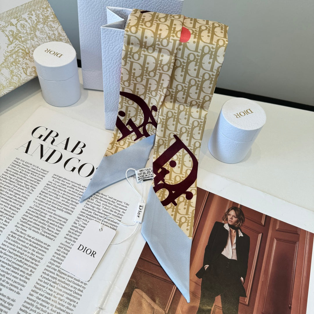 DIOR 26S SCARF 100CM IN SILK 298025