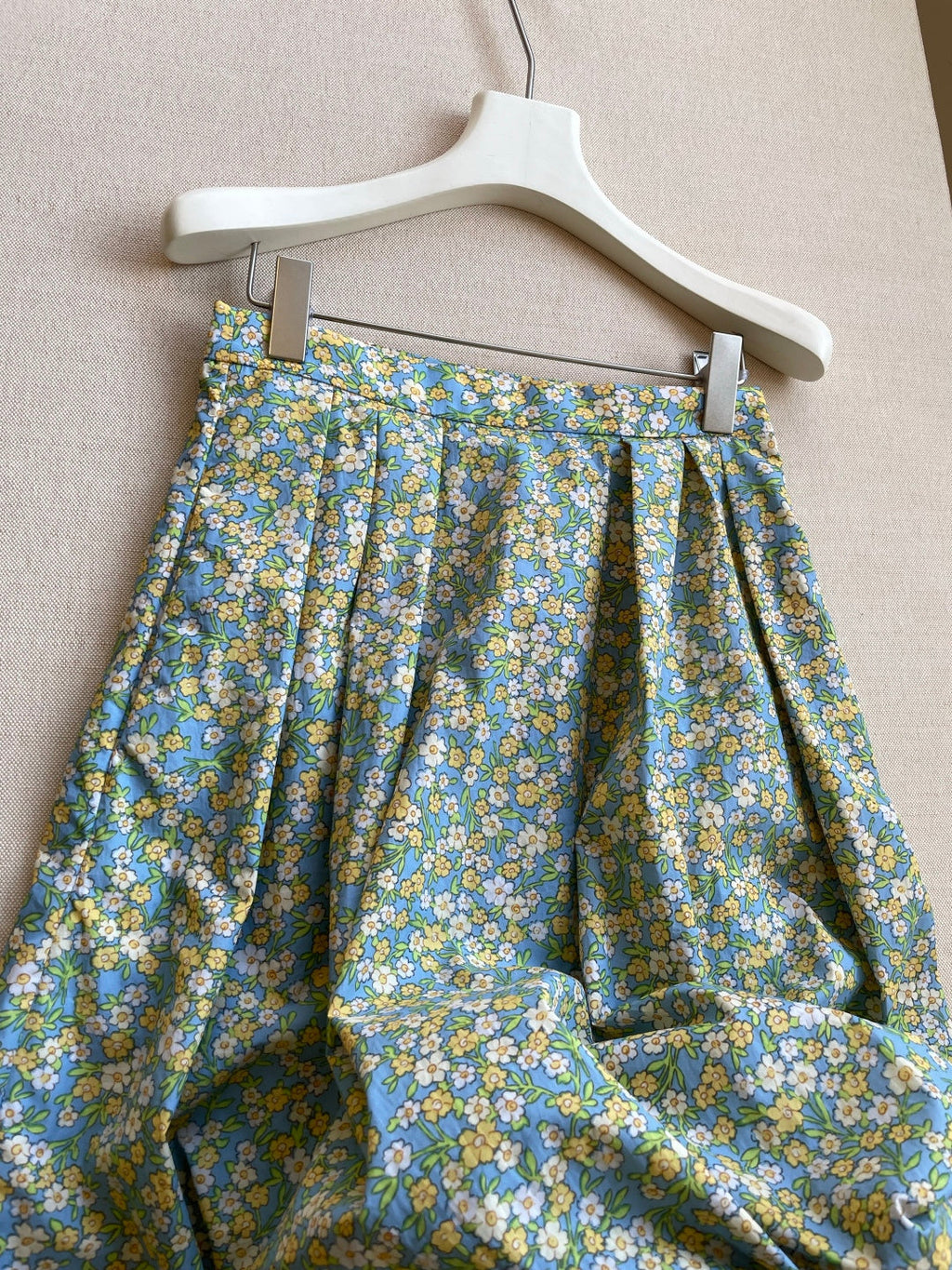 PRADA 26S FLORAL PRINT MIDI SKIRT 1047