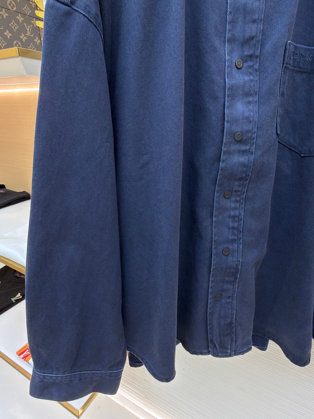 BALENCIAGA 26S HOODED DENIM JACKET 025