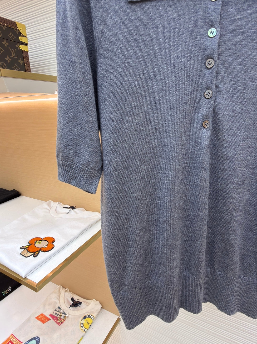 THOM 26S SHORT SLEEVE POLO KNIT TOP STYLE 244