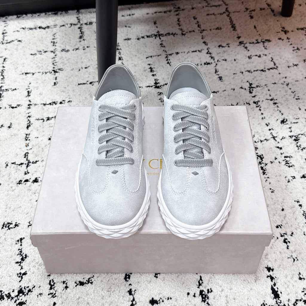 JIMMY CHOO 26S SNEAKERS IN GREY SUEDE