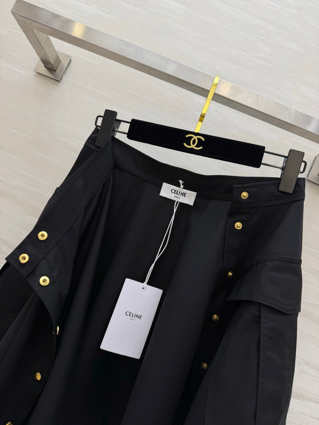 CELINE 26S A-LINE MINI SKIRT 434