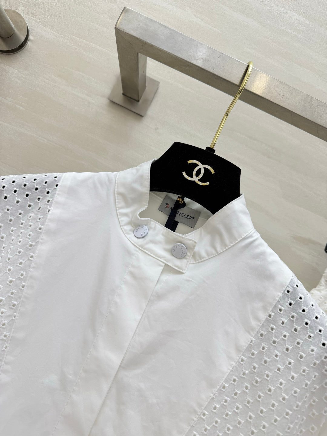 MONCLER 26S LONG-SLEEVE SHIRT & SHORT SET 686