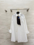 CELINE 26S WHITE SHIRT DRESS 409