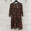 GUCCI 26S LONG-SLEEVE FLORAL A-LINE DRESS 399