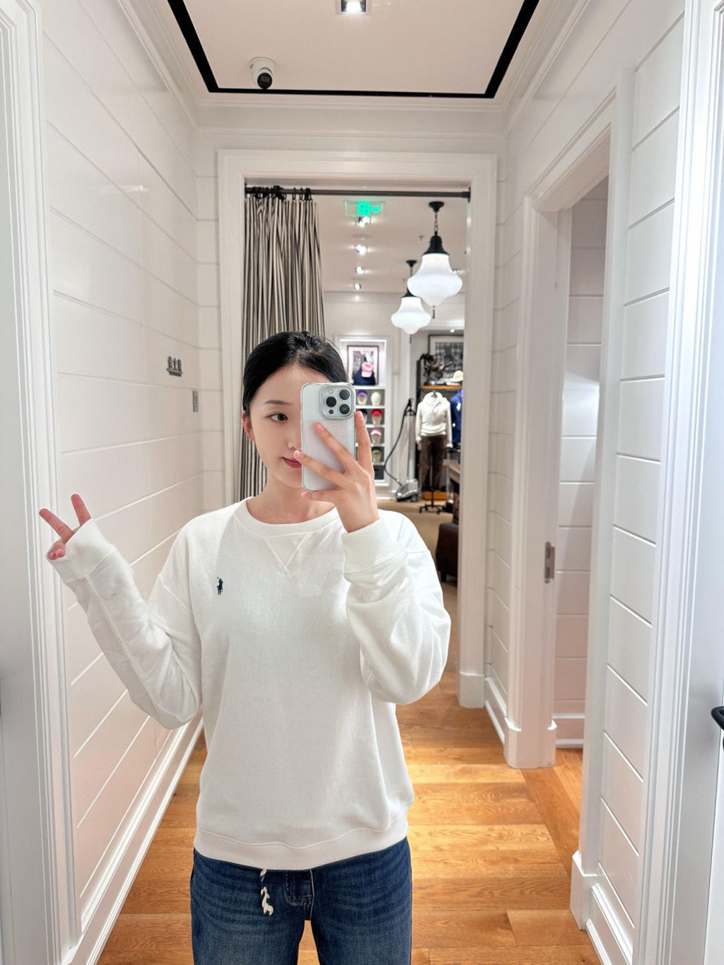 RALPH LAUREN 25S FLEECE SWEATSHIRT WITH EMBROIDERED LOGO 262