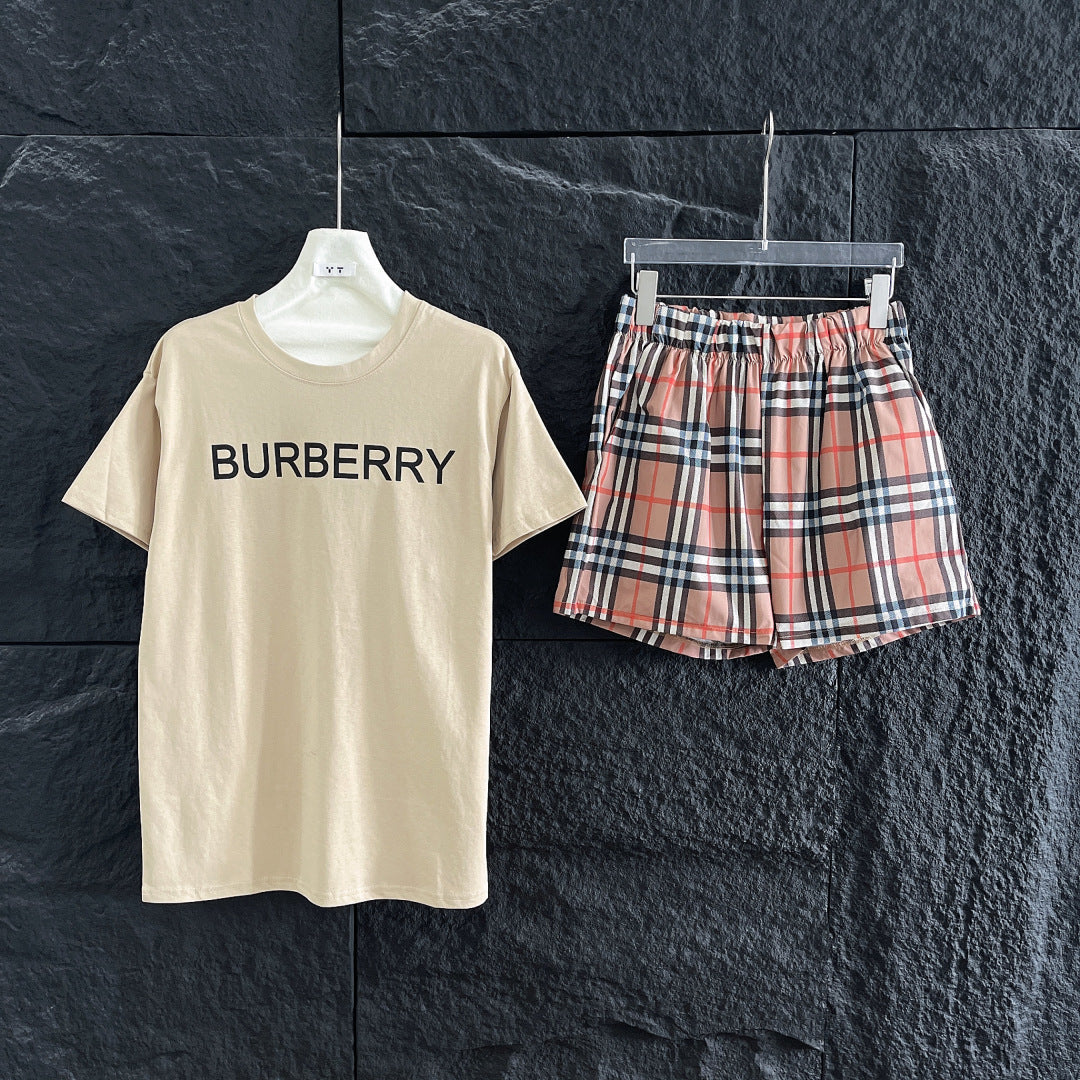 COTTON PLAID SHORT SET WITH BBR 265961
