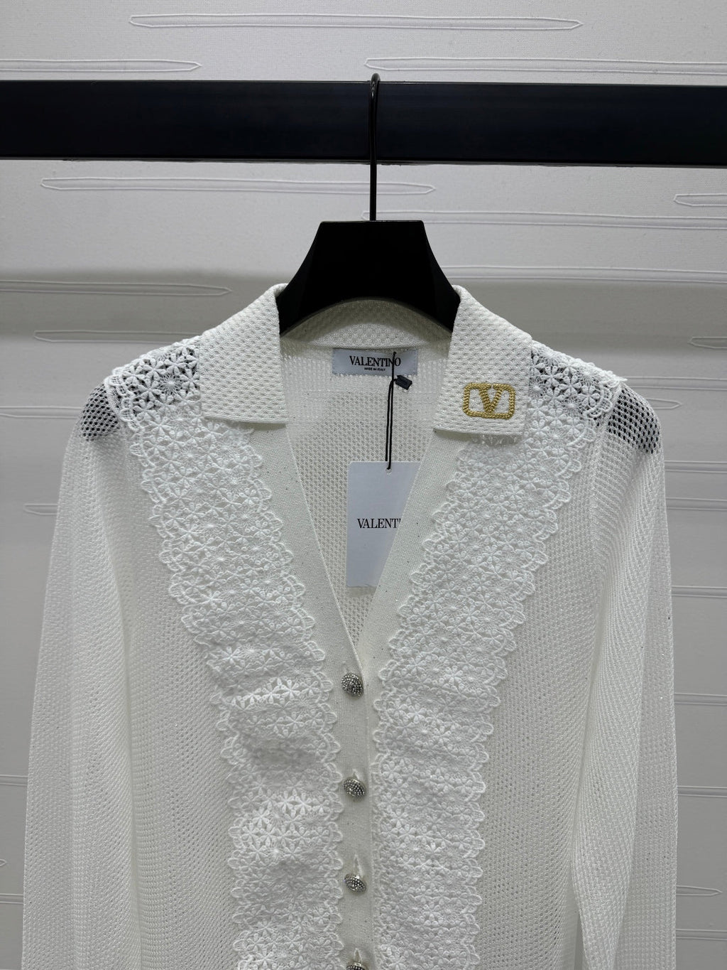 VALENTINO LONG-SLEEVE KNIT CARDIGAN 274971
