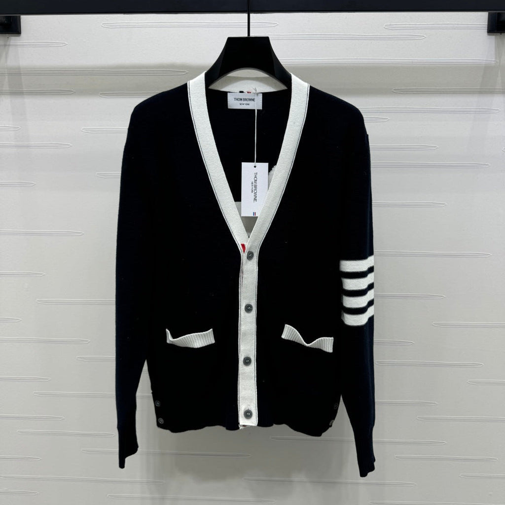 THOM 25S V-NECK KNIT CARDIGAN 264212