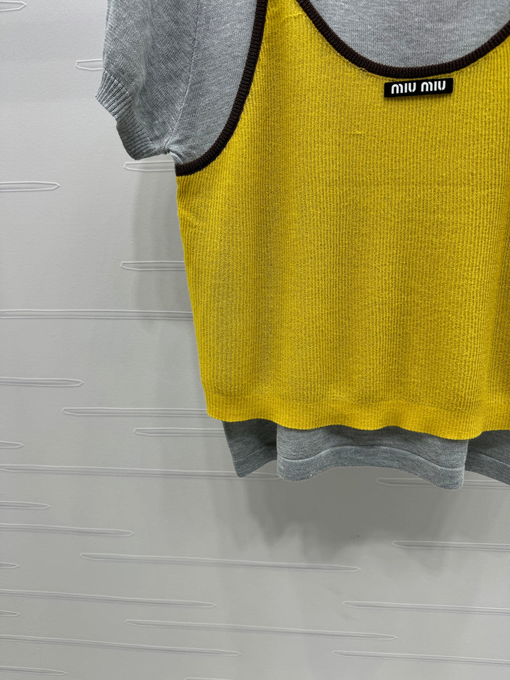 MIU 25S 2 PIECE KNITTED TOP WITH STRAPS 264132