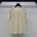 VALENTINO 25S CHERRY PATTERN ROUND NECK T-SHIRT 264040