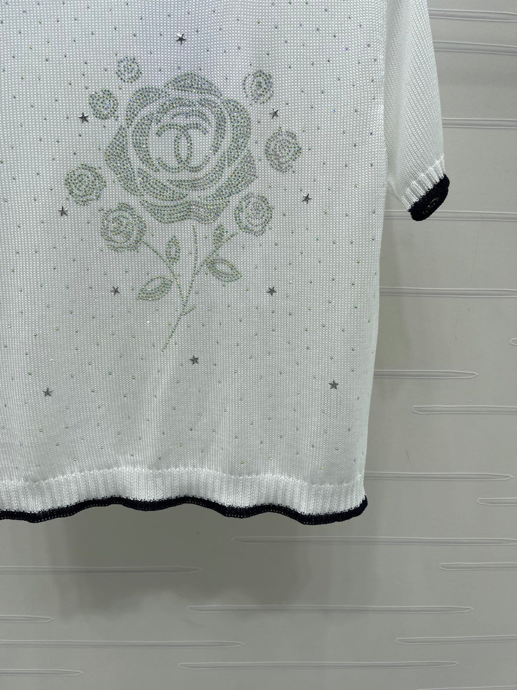 CHANEL 26S SHORT-SLEEVED KNIT SHIRT STYLE 1165