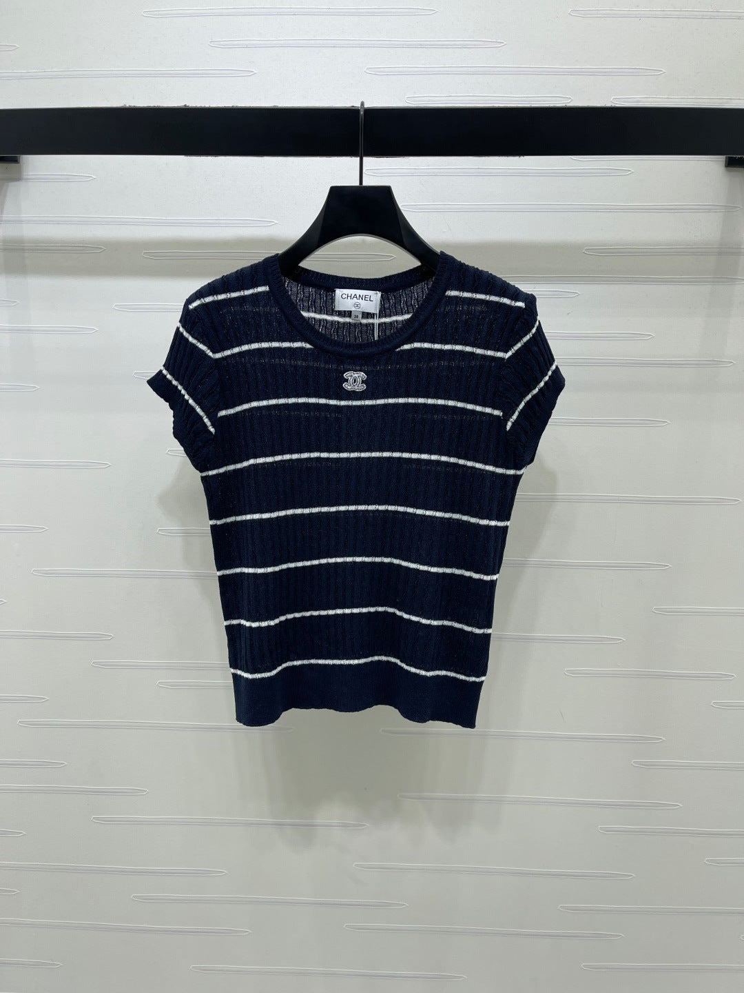 CHANEL 26S SHORT-SLEEVE KNIT TOP 1343