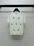 THOM 26S SHORT-SLEEVE KNIT TOP STYLE 223