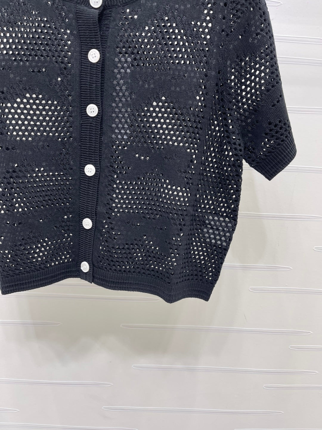 CHANEL 26S OPENWORK KNIT CARDIGAN 1334