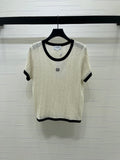 CHANEL 26S SHORT-SLEEVE KNIT TOP 1321