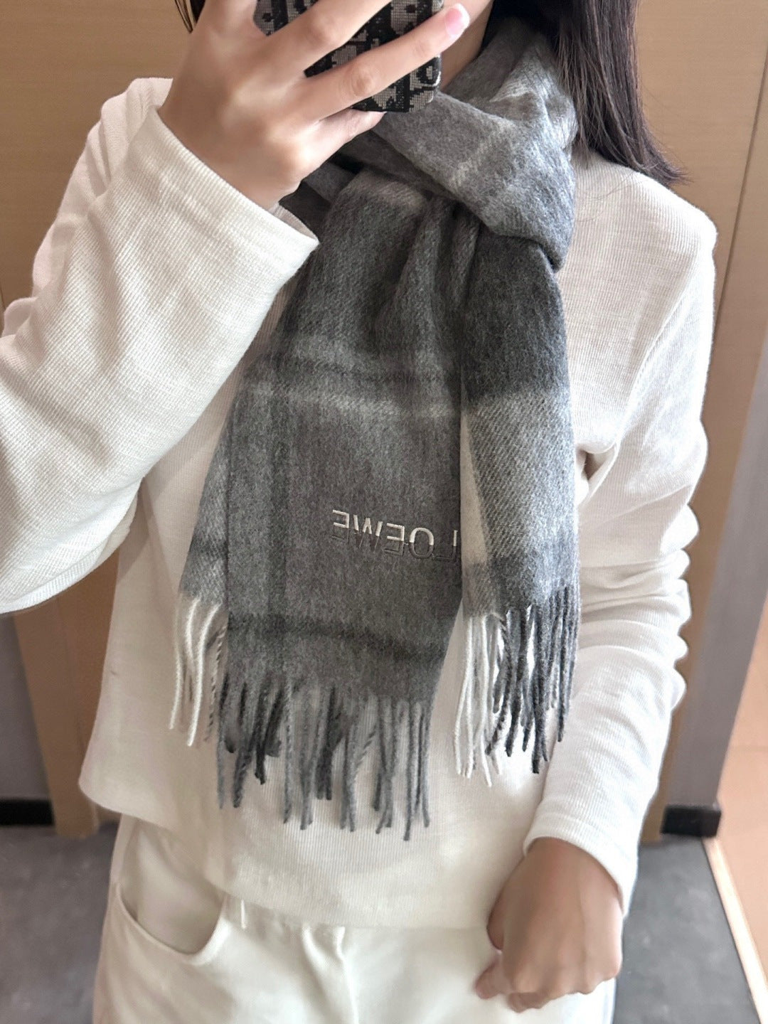 LOEWE 26S SCARF 180 IN CASHMERE 159147