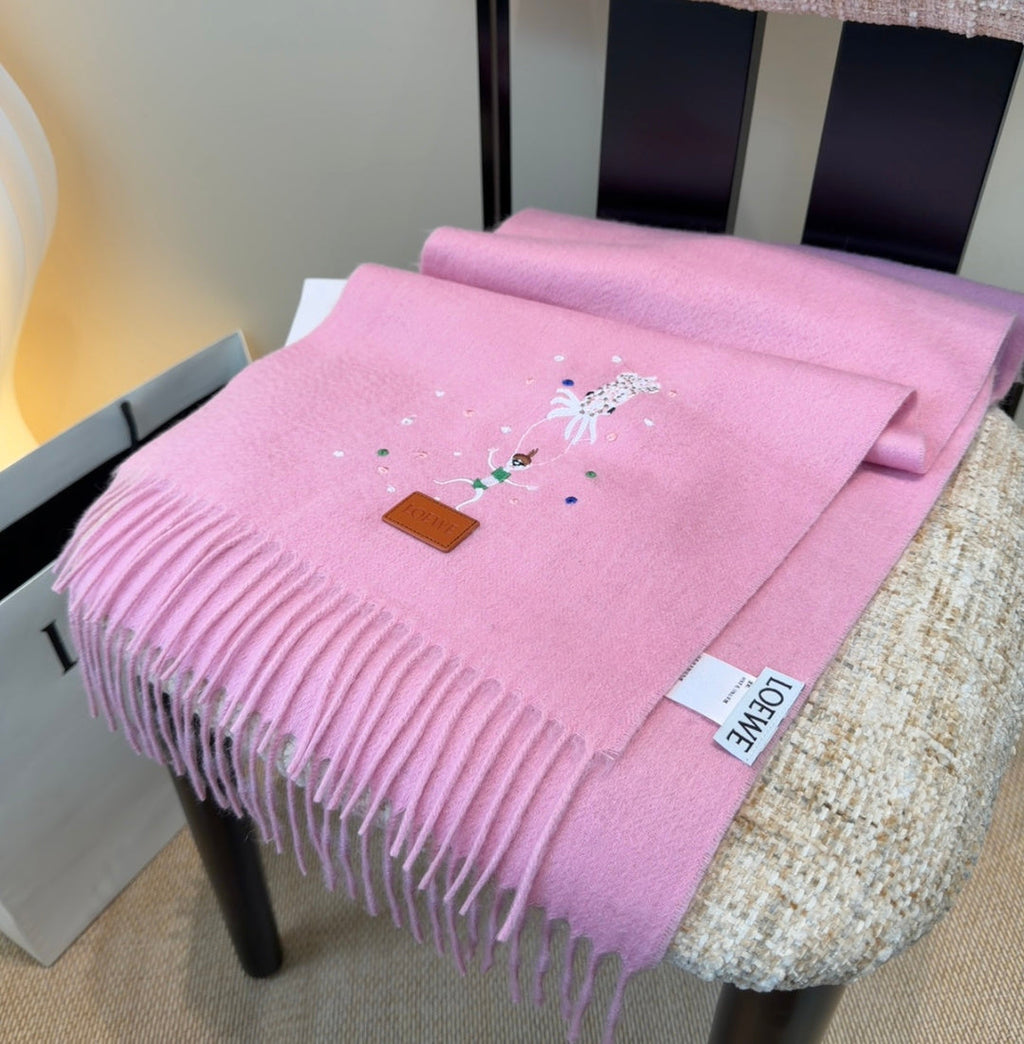 LOEWE 26S SCARF 180 IN CASHMERE WOOL 196363