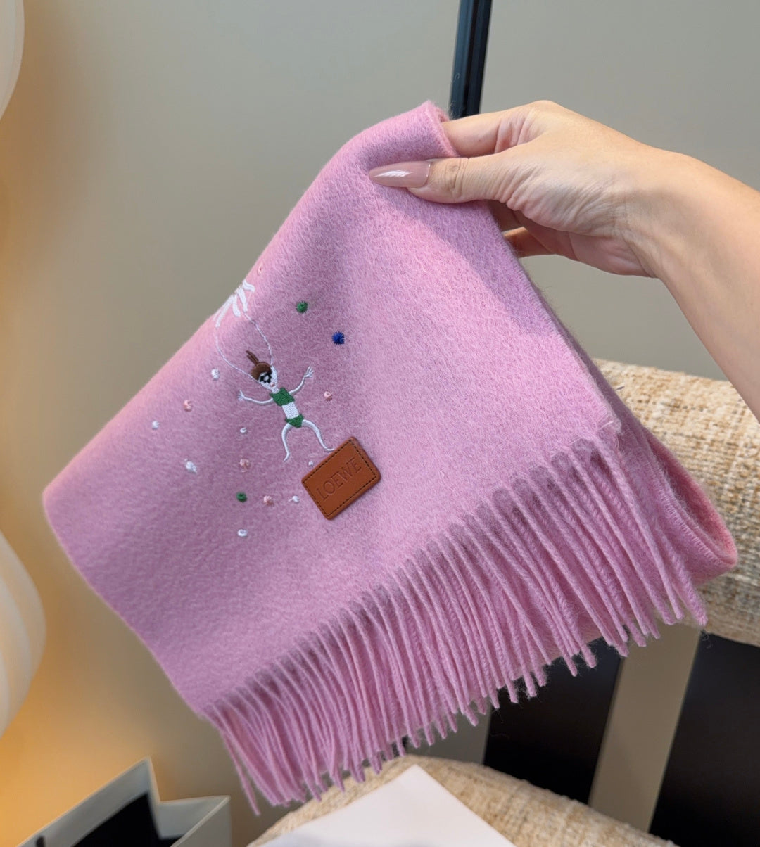 LOEWE 26S SCARF 180 IN CASHMERE WOOL 196363