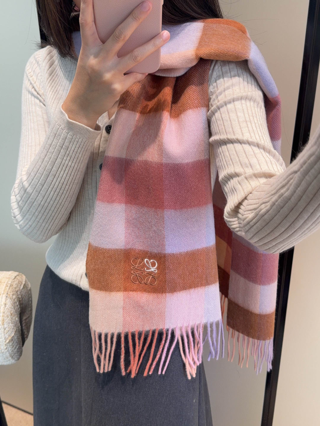 LOEWE 26S SCARF 180 IN CASHMERE WOOL 202471