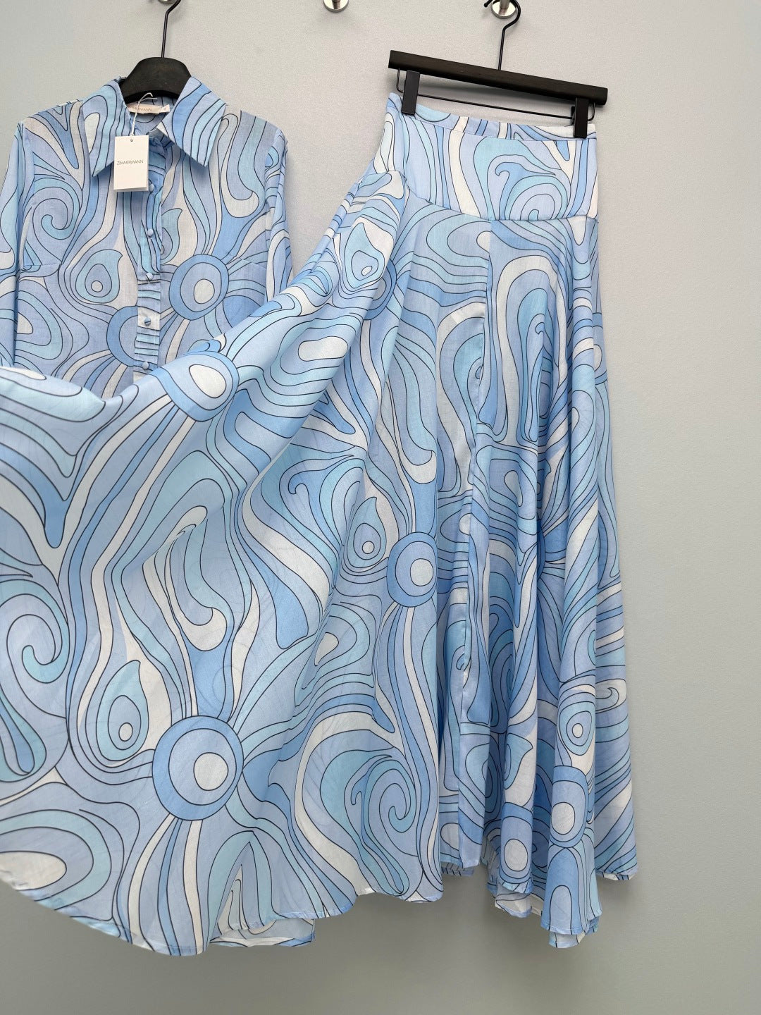 ZIMMERMANN 26S SHIRT AND SKIRT SET STYLE 116