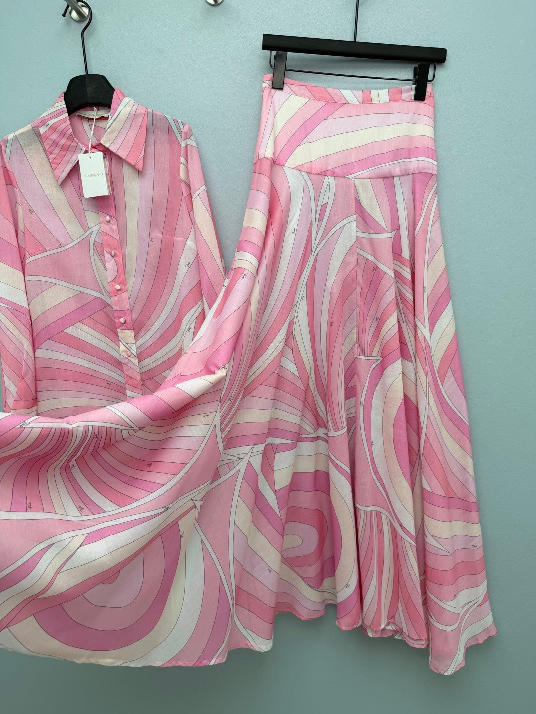 ZIMMERMANN 26S SHIRT AND SKIRT SET STYLE 115