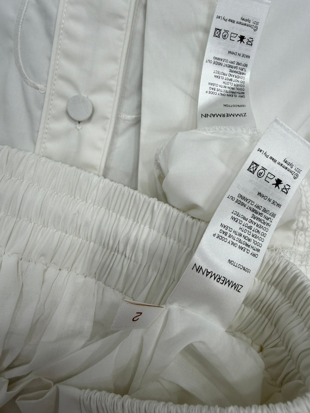 ZIMMERMANN 26S SHIRT AND SHORTS SET STYLE 105