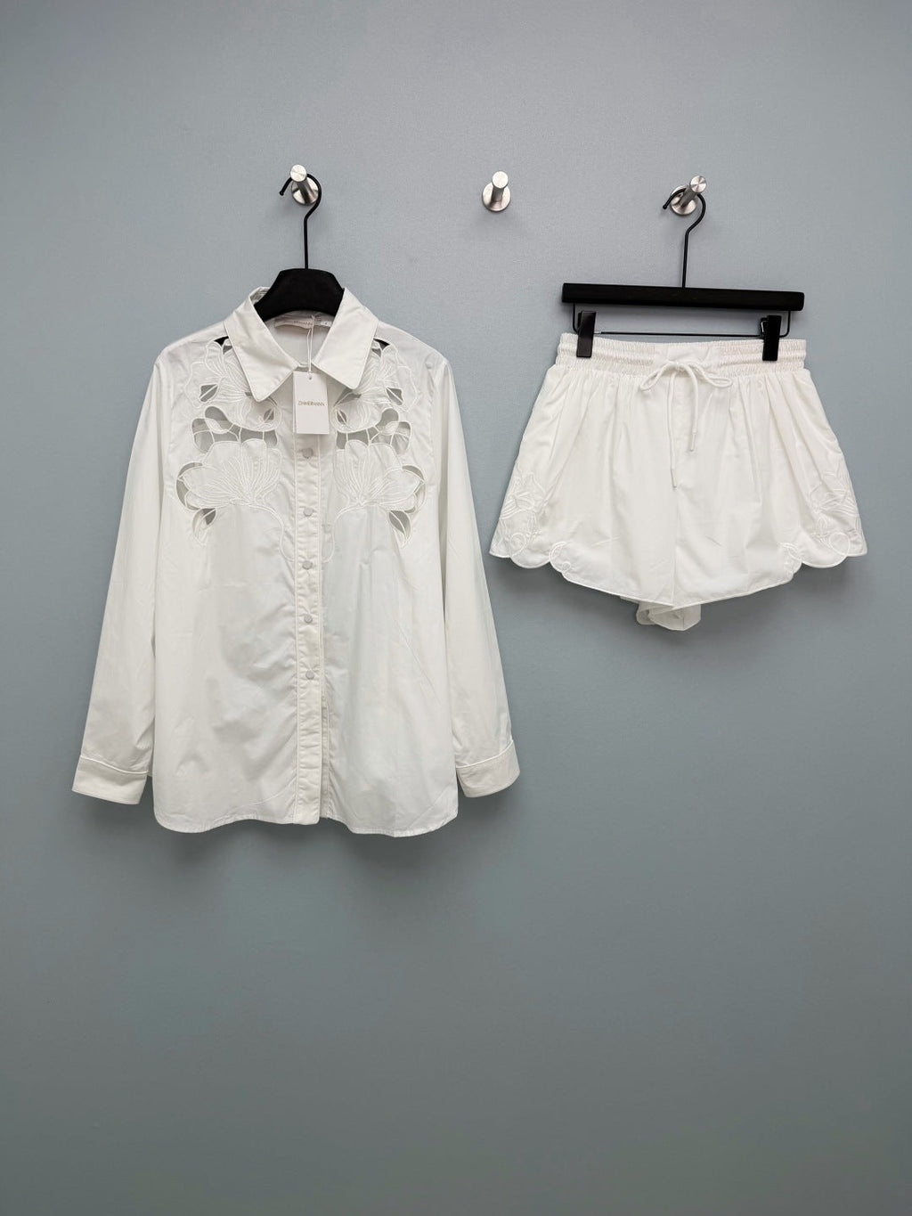 ZIMMERMANN 26S SHIRT AND SHORTS SET STYLE 105