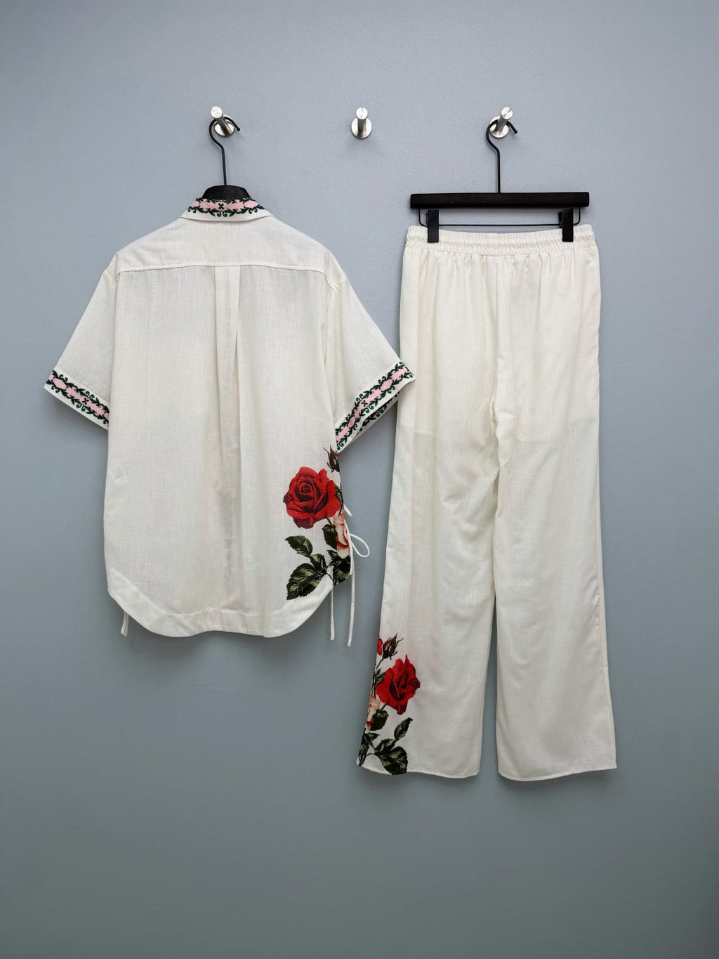 ZIMMERMANN 26S TOP AND WIDE-LEG PANTS SET STYLE 99