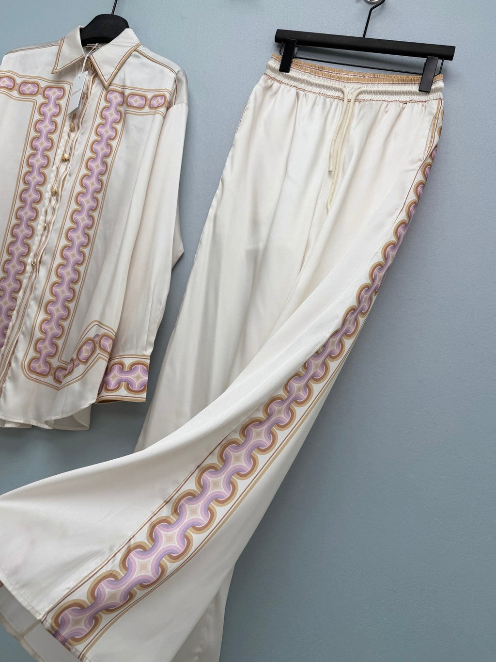 ZIMMERMANN 26S TOP AND WIDE-LEG PANTS SET STYLE 98