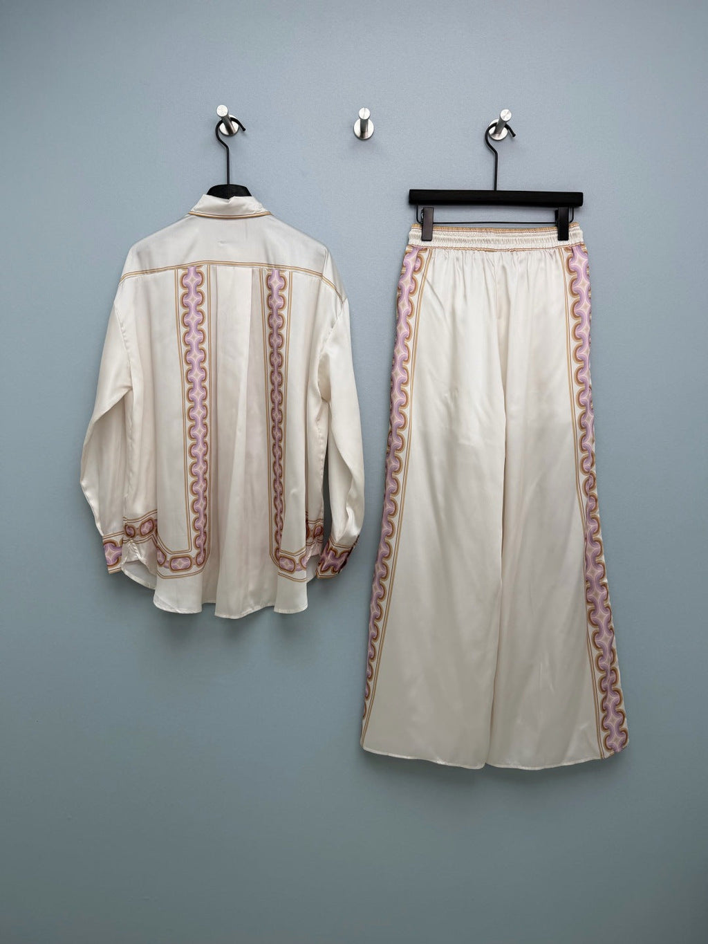 ZIMMERMANN 26S TOP AND WIDE-LEG PANTS SET STYLE 98