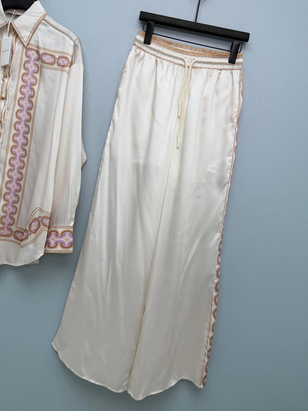 ZIMMERMANN 26S TOP AND WIDE-LEG PANTS SET STYLE 98