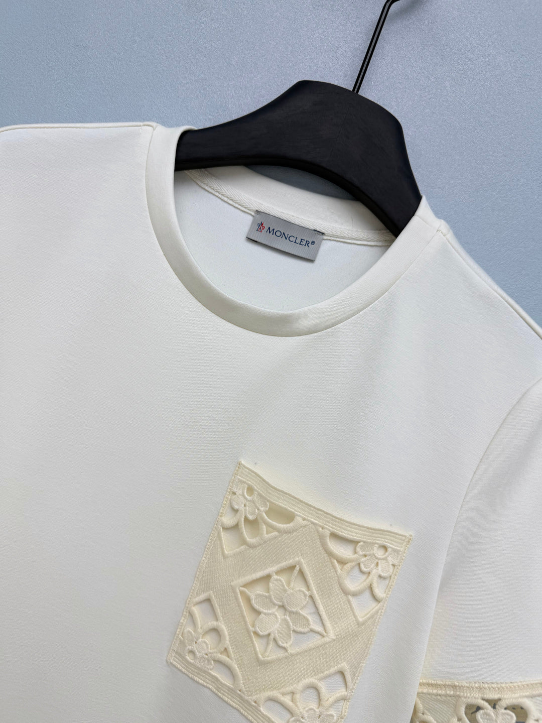 MONCLER 26S LACE-TRIM T-SHIRT DRESS 704