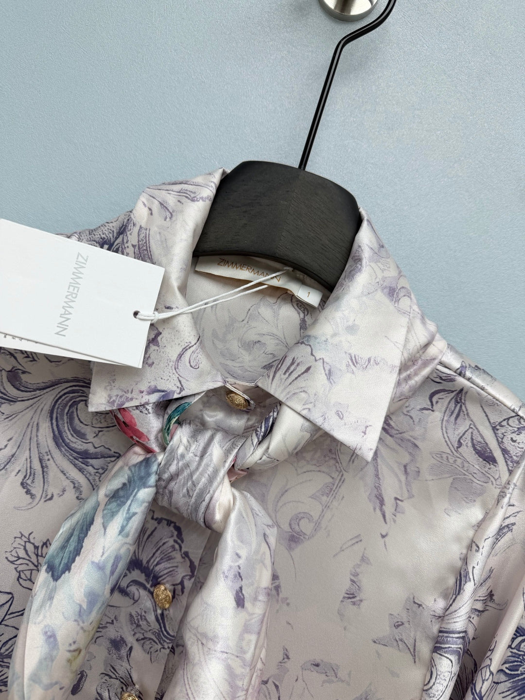 ZIMMERMANN 26S SHIRT AND LONG PANTS SET STYLE 31