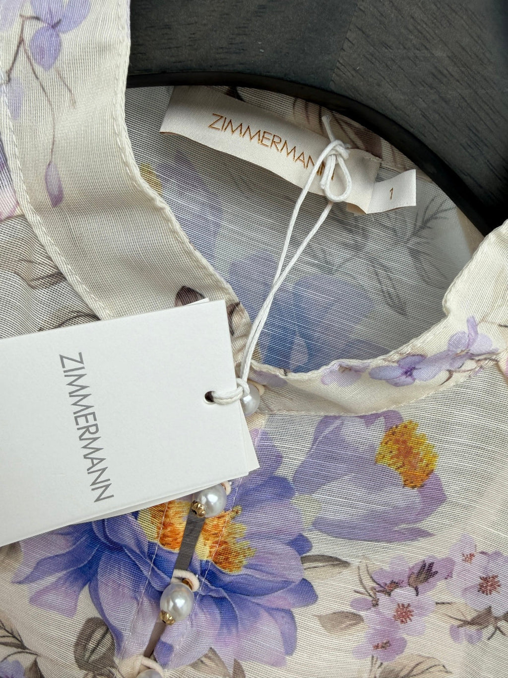 ZIMMERMANN 26S PATTERNED TOP AND SKIRT SET STYLE 24