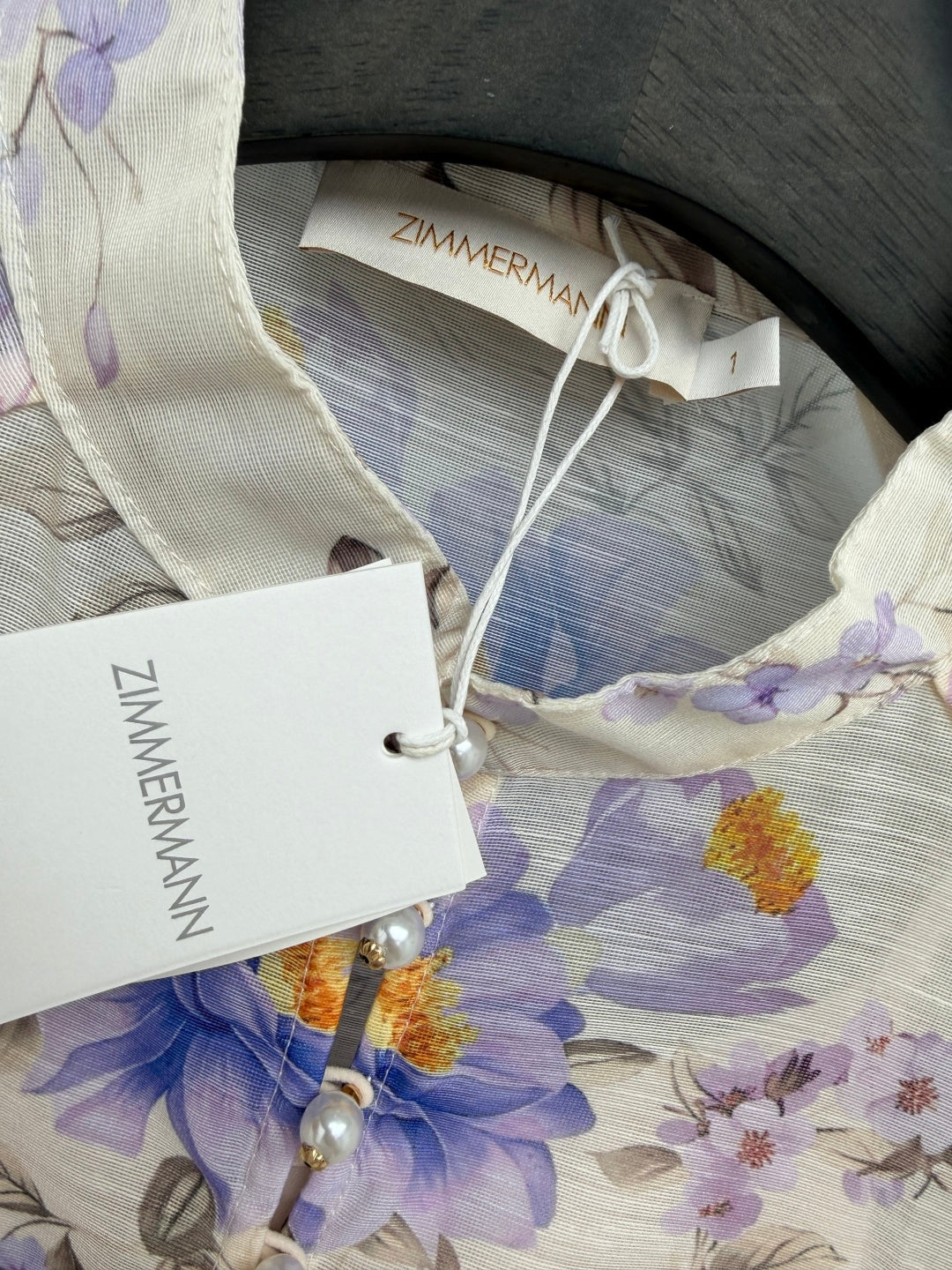 ZIMMERMANN 26S PATTERNED TOP AND SKIRT SET STYLE 24